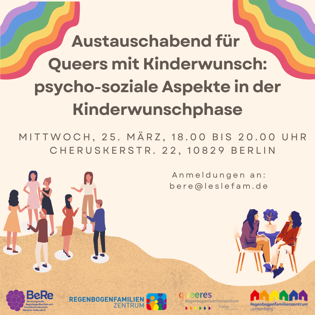 Austauschabend für Queers mit Kinderwunsch: psycho-soziale Aspekte in der Kinderwunschphase